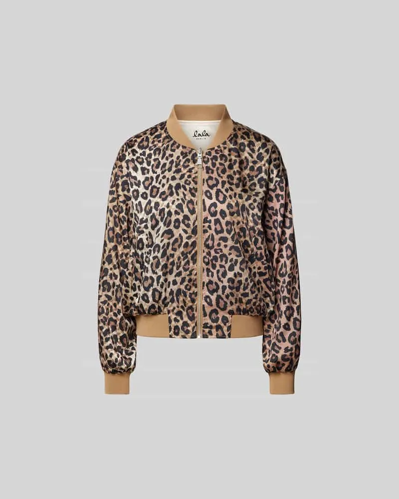 Lala Berlin Blouson mit Reißverschluss Mittelbraun