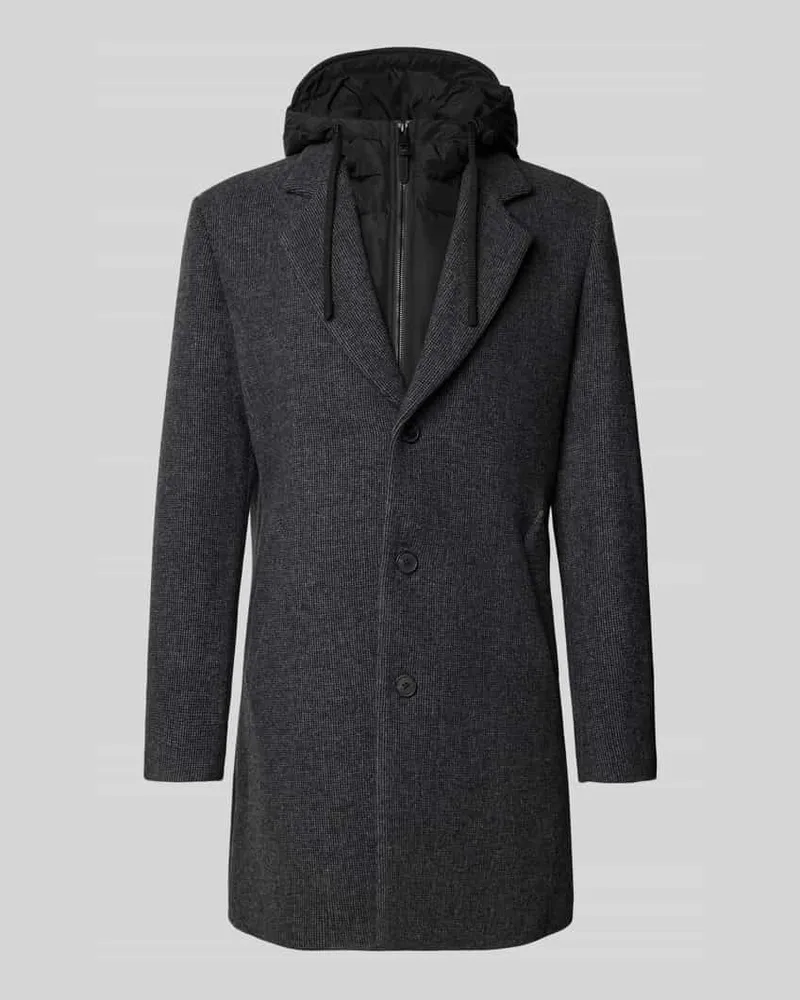 Antony Morato Regular Fit Mantel im Double-Layer-Look Anthrazit