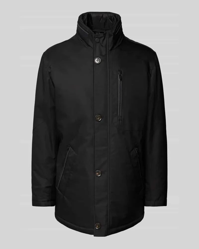 Bugatti Jacke mit Stehkragen Modell 'Rainseries Black