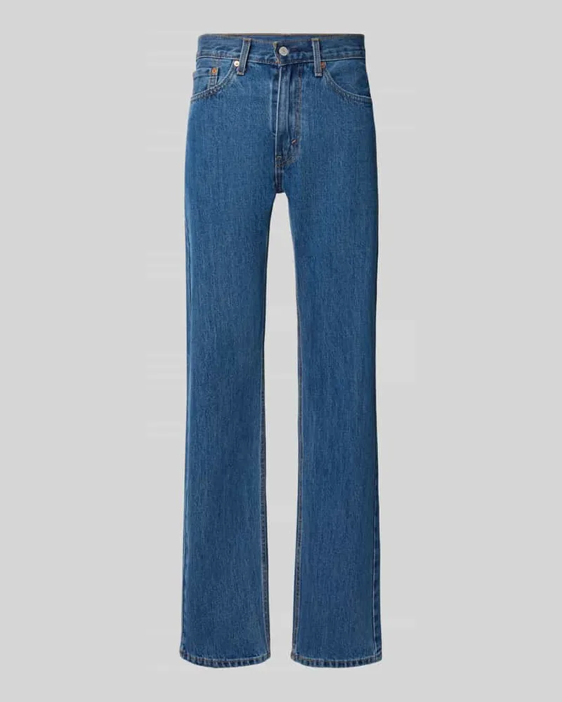 Levi's Straight Fit Jeans aus reiner Baumwolle Modell '505 Hellblau