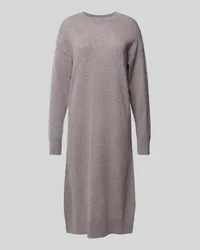 Christian Berg Loose Fit Strickkleid aus reinem Kaschmir mit Rundhalsausschnitt Taupe