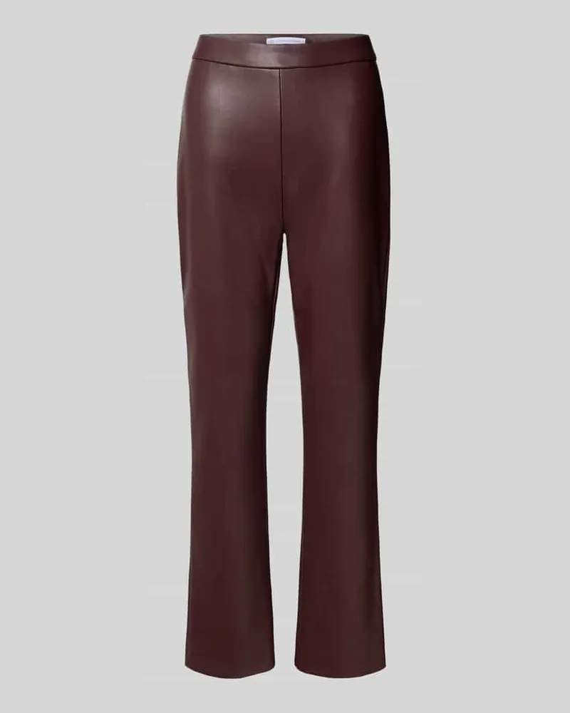RAFFAELLO ROSSI  Flared Bootcut Hose in Leder-Optik Modell 'MACY Bordeaux