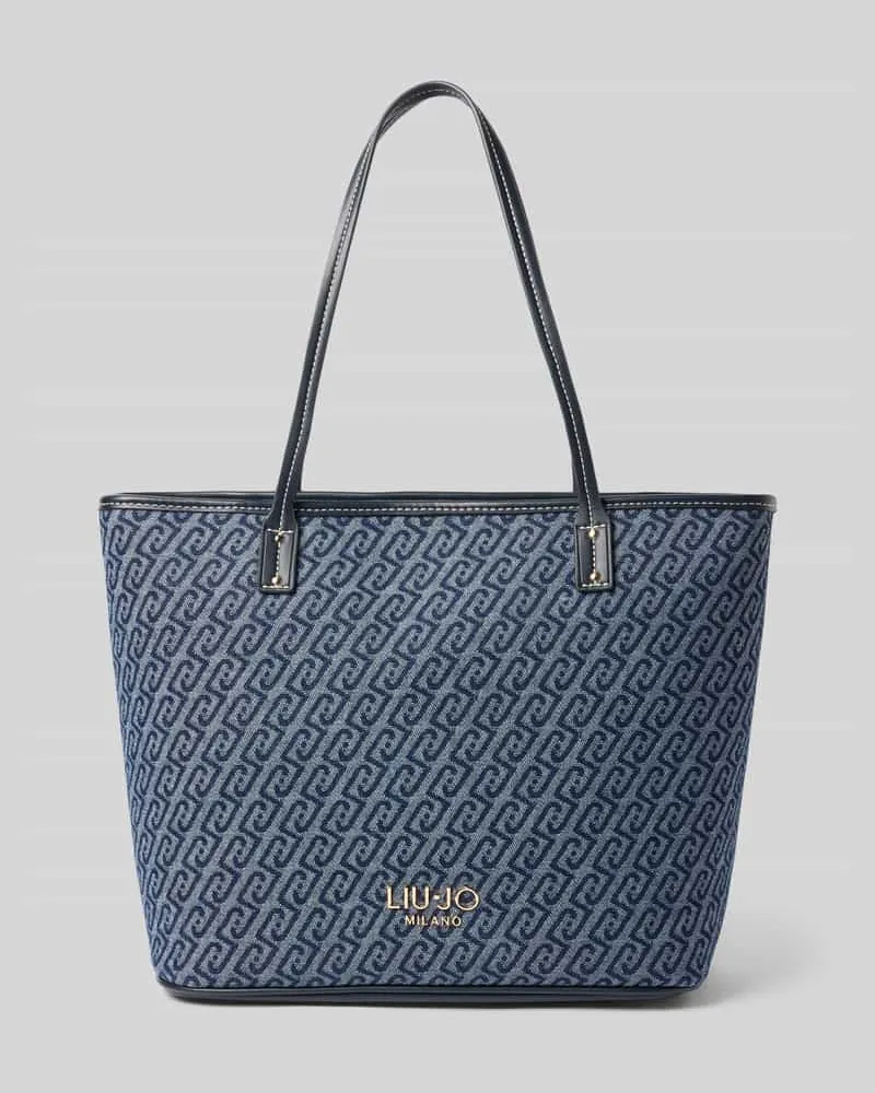 Liu Jo Tote Bag in Denim-Optik Modell 'Evrim Dunkelblau