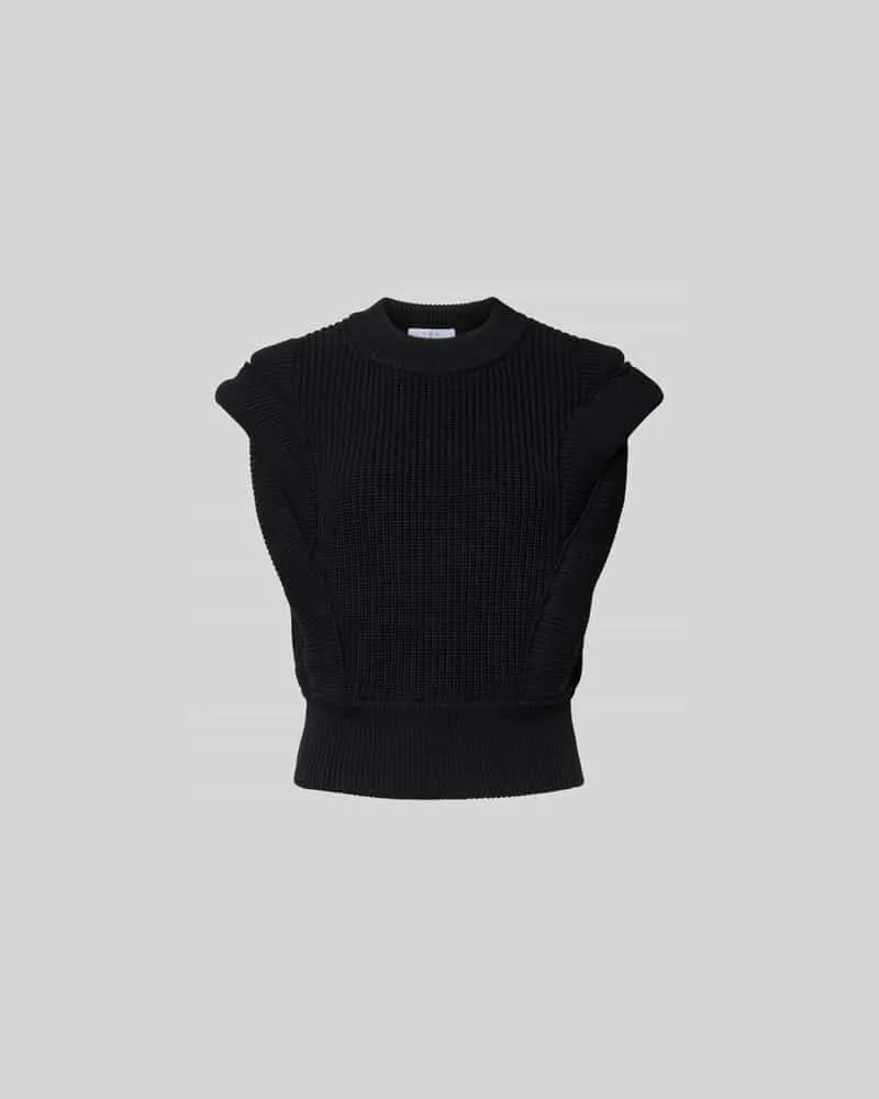 IRO T-Shirt in Strick-Optik Black