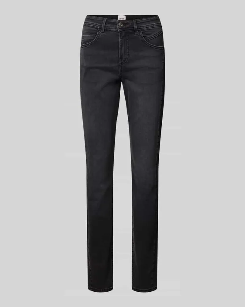 Brax Skinny Fit Jeans mit 5-Pocket-Design Modell 'SHAKIRA Dunkelgrau