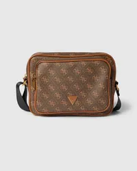 Guess Umhängetasche mit Allover-Logo-Muster Cognac