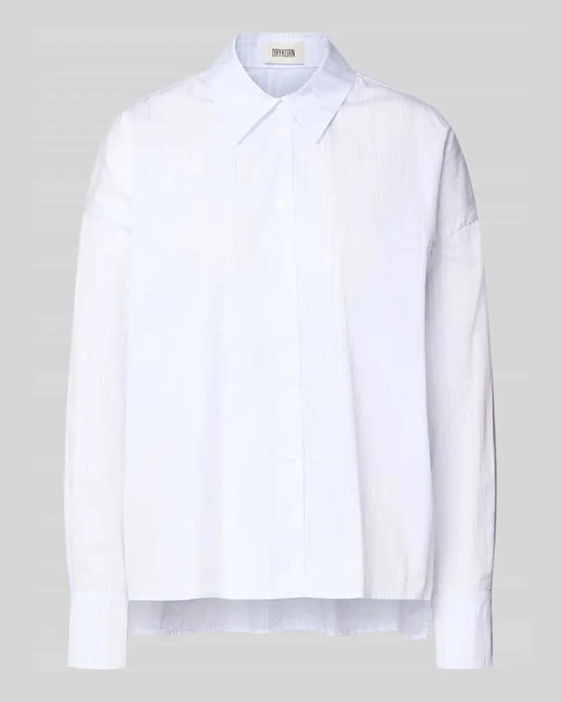 Drykorn Relaxed Fit Bluse mit verlängertem Rückenteil Modell 'CLOELIA Weiss
