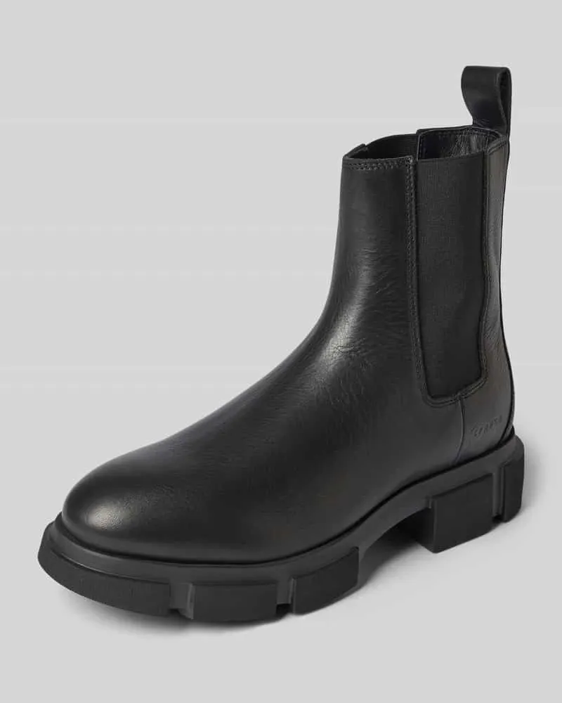 Copenhagen Stiefel aus echtem Leder mit Logo-Detail Black