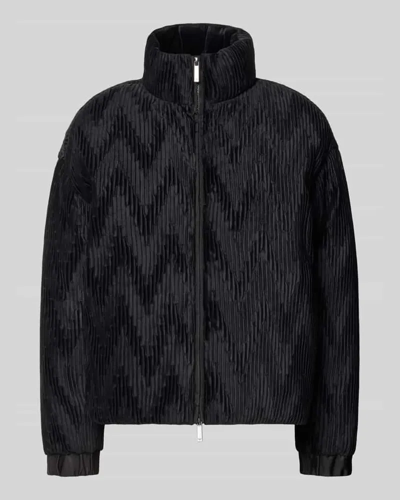 Emporio Armani Jacke mit Zweiwege-Reißverschluss Black