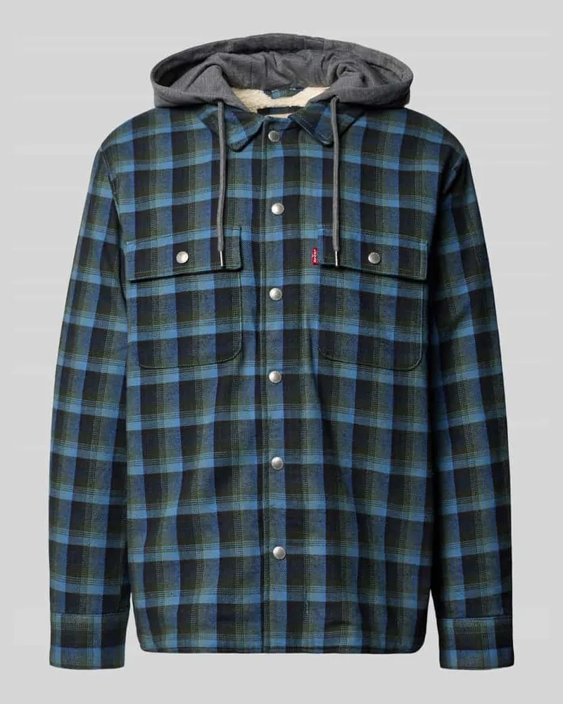 Levi's Regular Fit Hemdjacke mit Kapuze Modell 'FRANCISCO Gruen