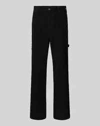 Dickies Flared Stoffhose mit Strukturmuster Black