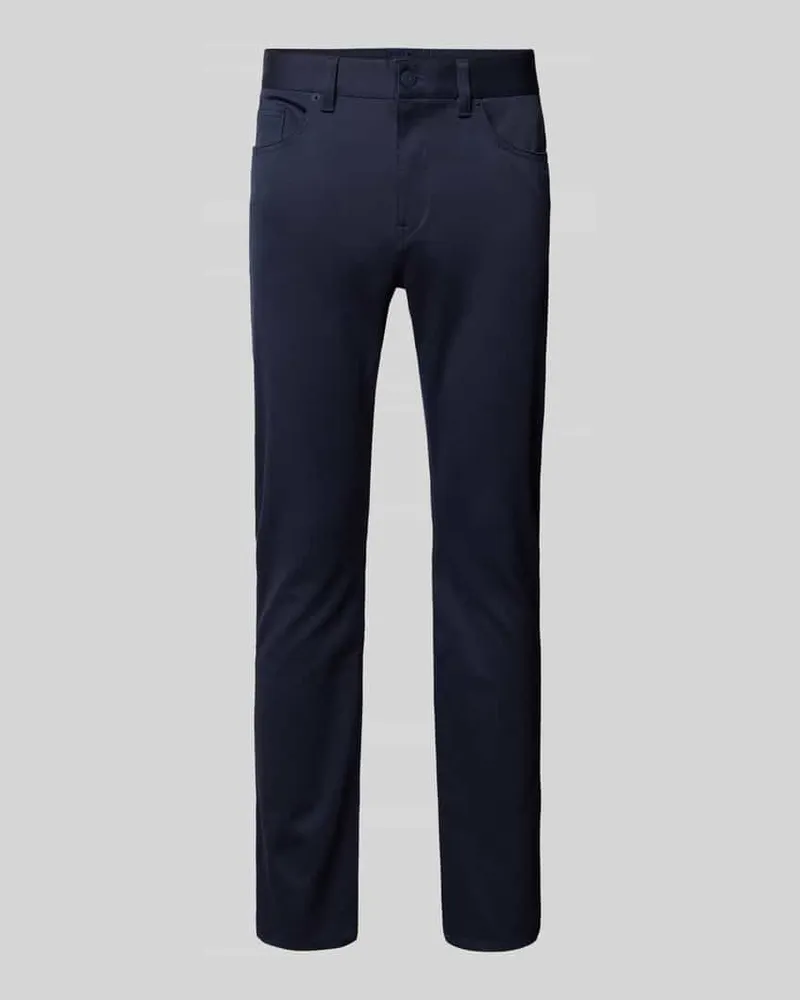 HUGO BOSS Slim Fit Jeans im 5-Pocket-Design Modell 'DELAWARE Marine