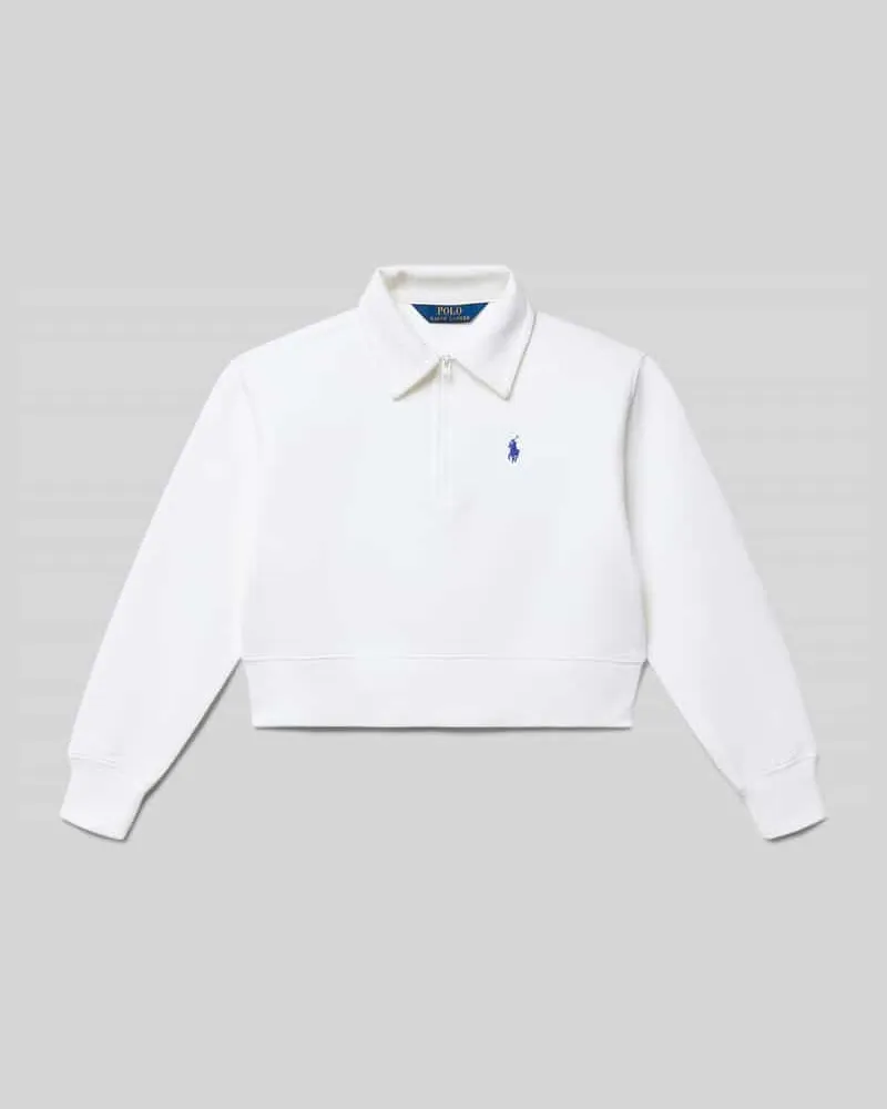 Ralph Lauren Regular Fit Sweatshirt aus Baumwoll-Mix Weiss