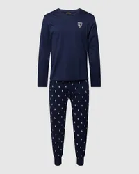 Ralph Lauren Pyjama mit Label-Details Marine