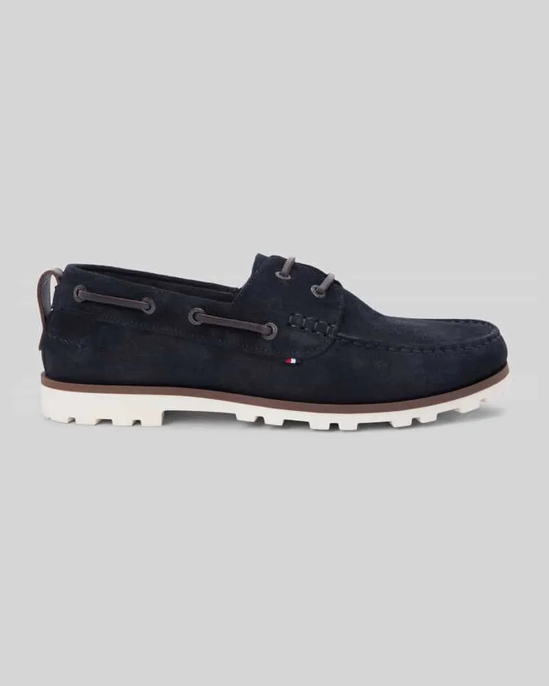Tommy Hilfiger Loafer aus echtem Leder Dunkelblau