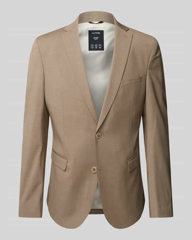 S.Oliver Shaped Fit Anzugsakko mit Viskose-Anteil Modell 'S.O PURE Camel