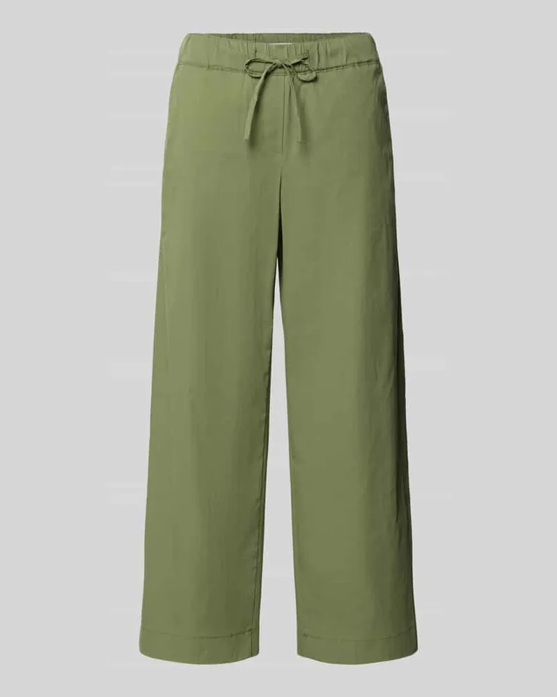 Brax Regular Fit Culotte aus Baumwoll-Mix Oliv