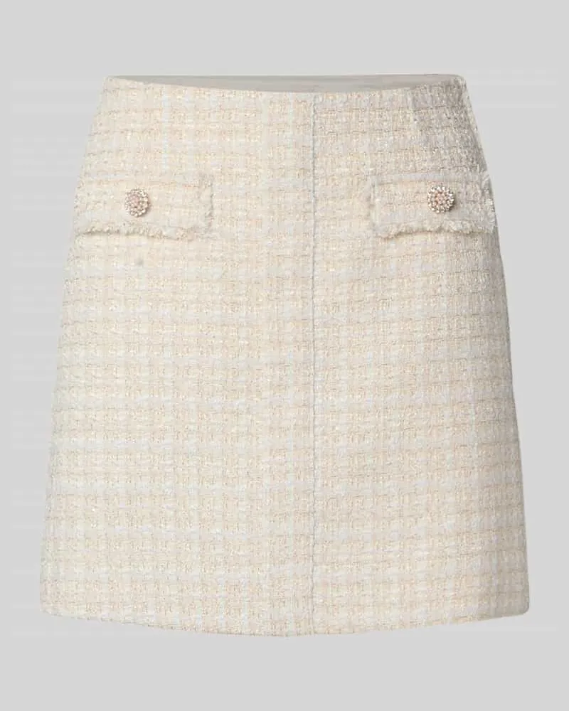 Guess Minirock in Bouclé-Optik Modell 'DAPHNEE Offwhite