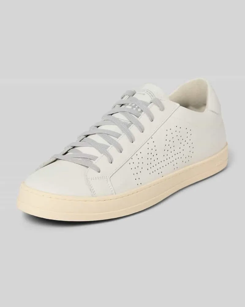 P448 Sneaker mit Lochmuster Modell 'JOHN Weiss