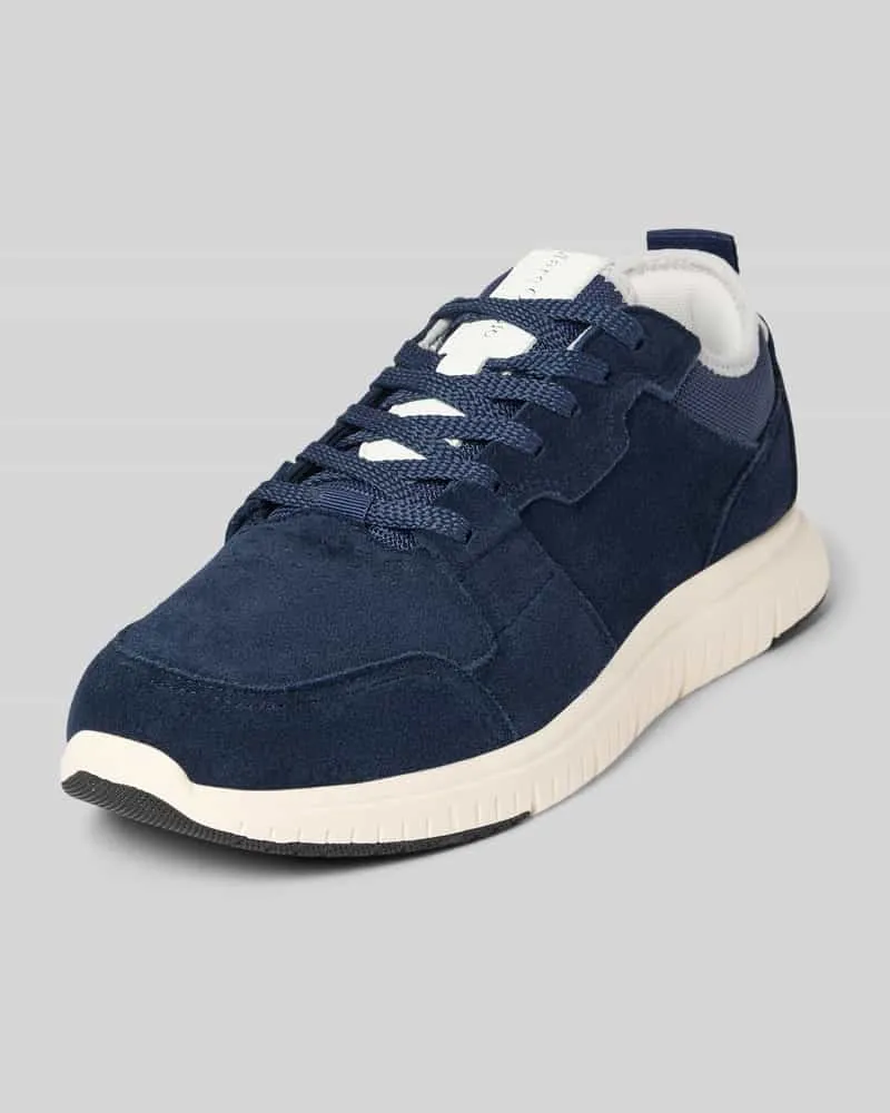 Marc O'Polo Low Top Sneaker aus echtem Rindsleder Marine