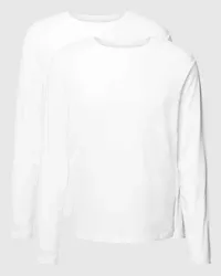 Tommy Hilfiger Longsleeve mit Rundhalsausschnitt im 2er-Pack Weiss