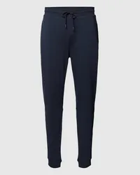 HUGO BOSS Sweatpants in unifarbenem Design Modell 'Sestart Marine