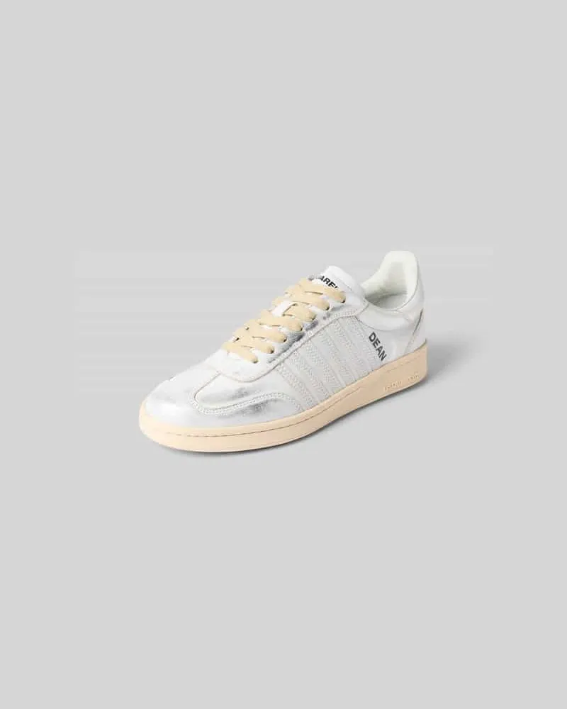 Dsquared2 Sneaker aus echtem Leder Weiss