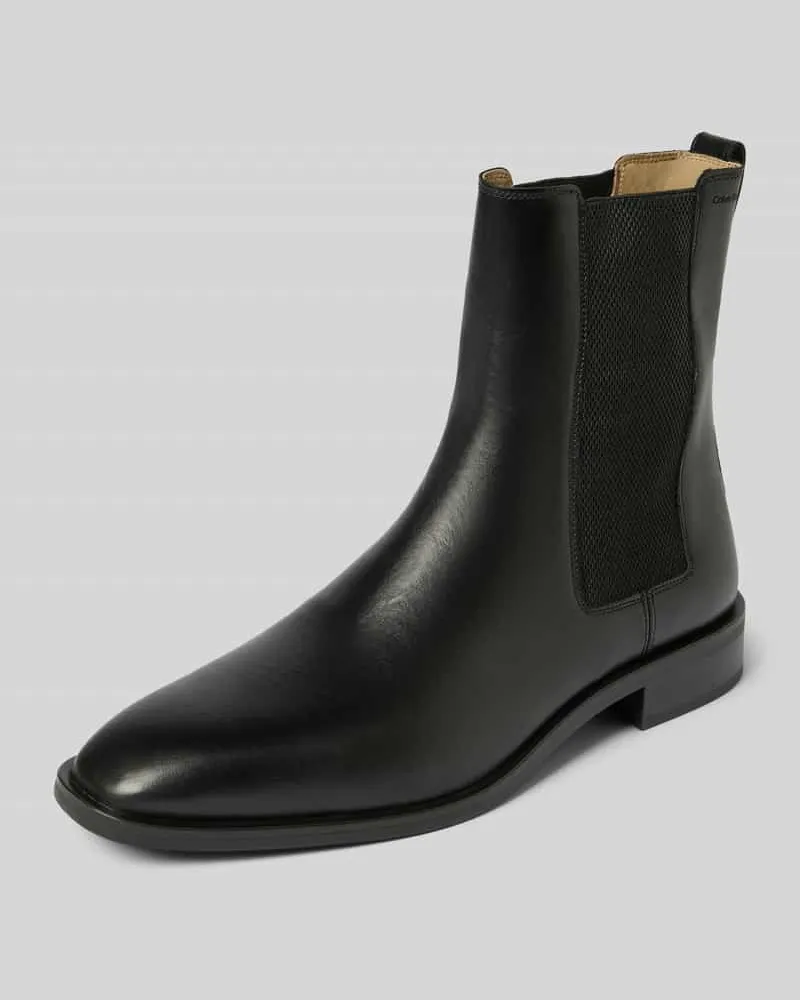Calvin Klein Chelsea Boots mit elastischem Einsatz Black