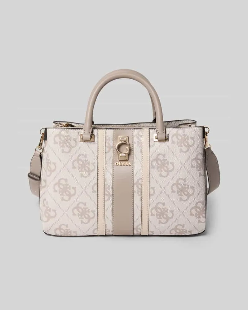 Guess Satchel Bag mit Label-Detail Modell 'ERENIA Stein