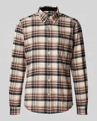 Barbour Tailored Fit Freizeithemd mit Button-Down-Kragen Sand