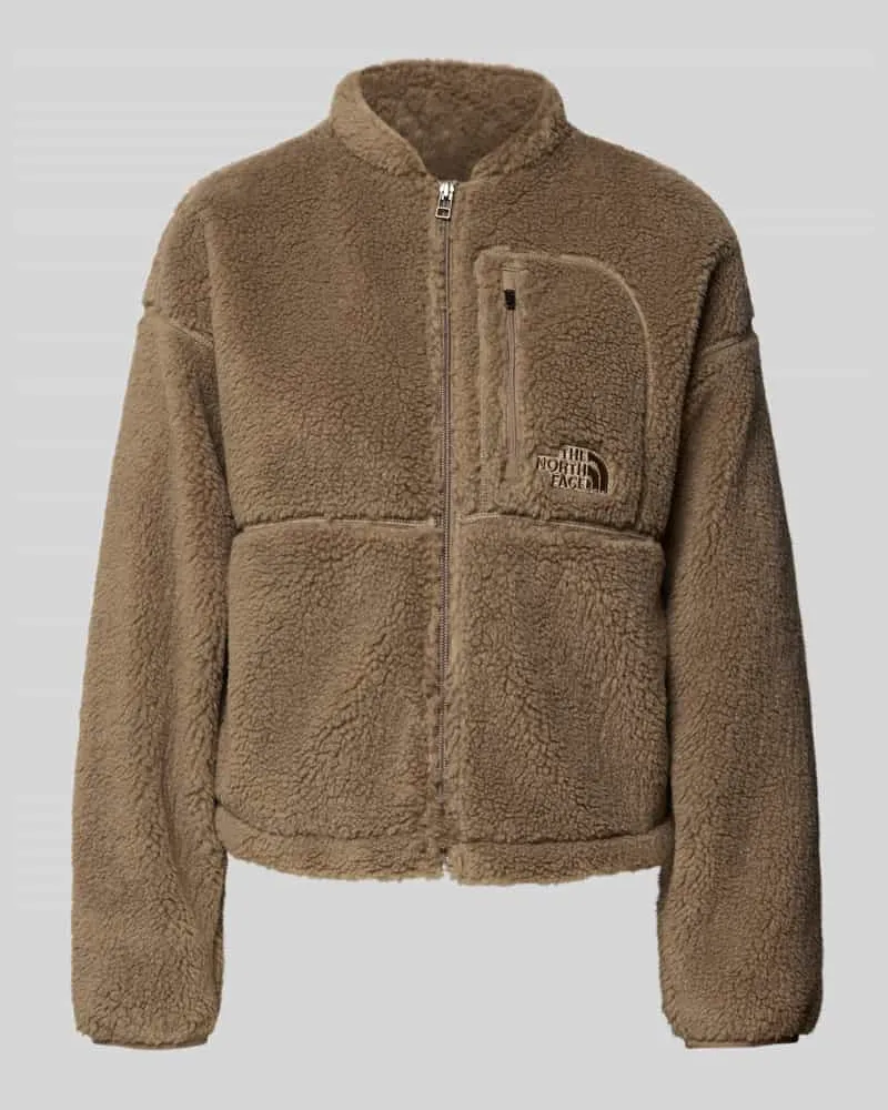 The North Face Fleecejacke mit Label-Stitching Modell 'EXTREME PILE Dunkelbraun