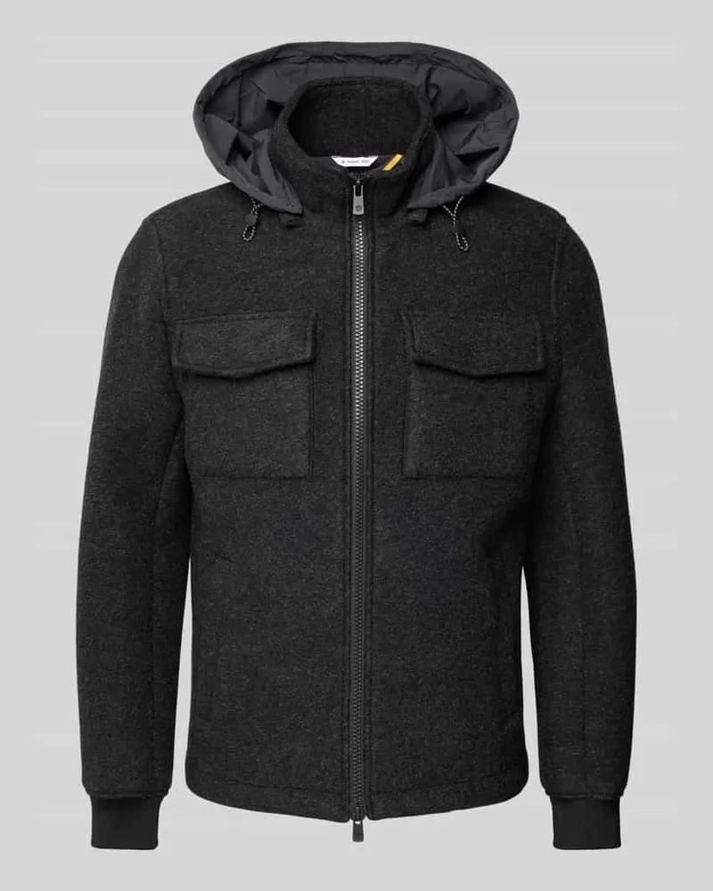 Manuel Ritz Jacke mit Kapuze Anthrazit