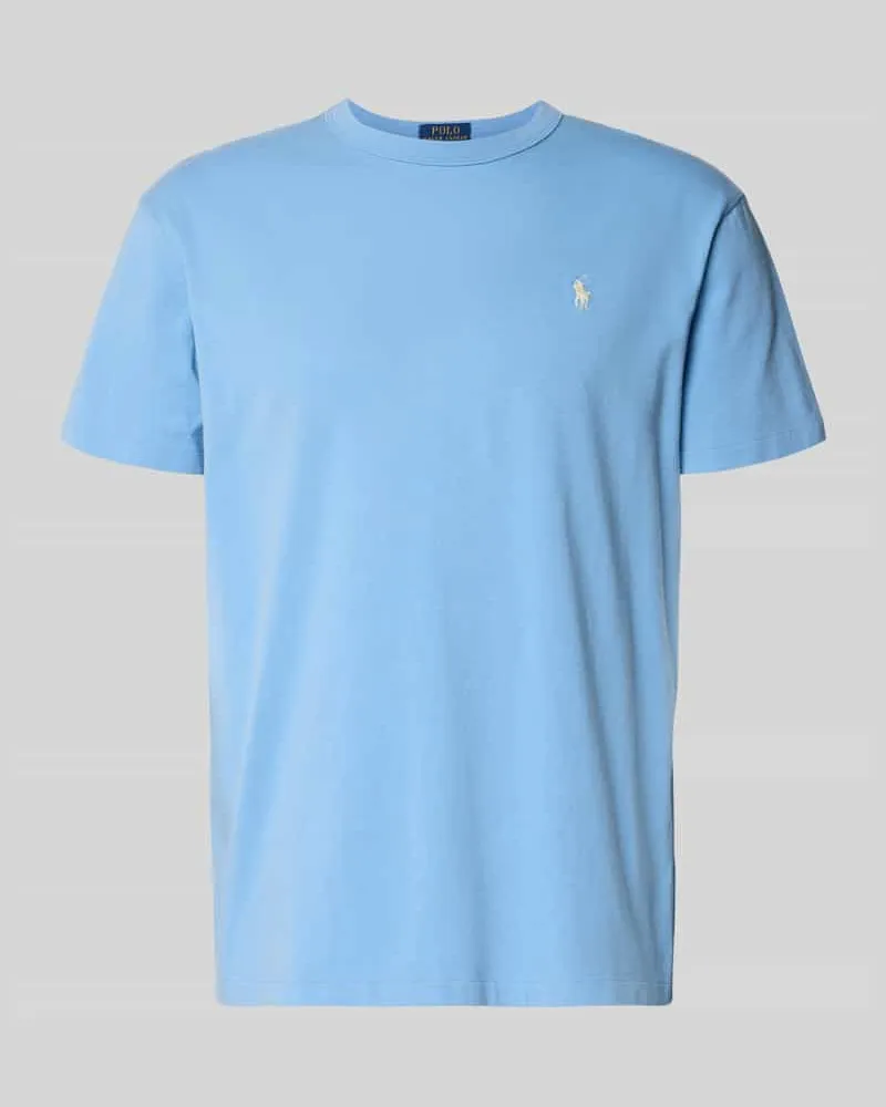 Ralph Lauren Regular Fit T-Shirt aus reiner Baumwolle Bleu