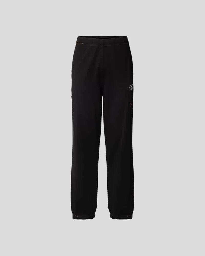 Diesel Sweathose aus reiner Baumwolle Black