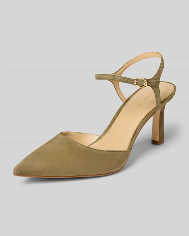 Michael Kors Sandalette aus echtem Leder Modell 'AMARA Khaki