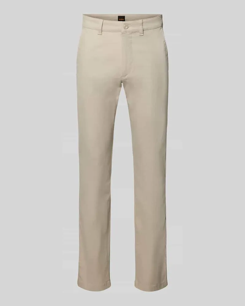 HUGO BOSS Slim Fit Chino aus Baumwoll-Mix Modell 'Chino Slim 2 Beige