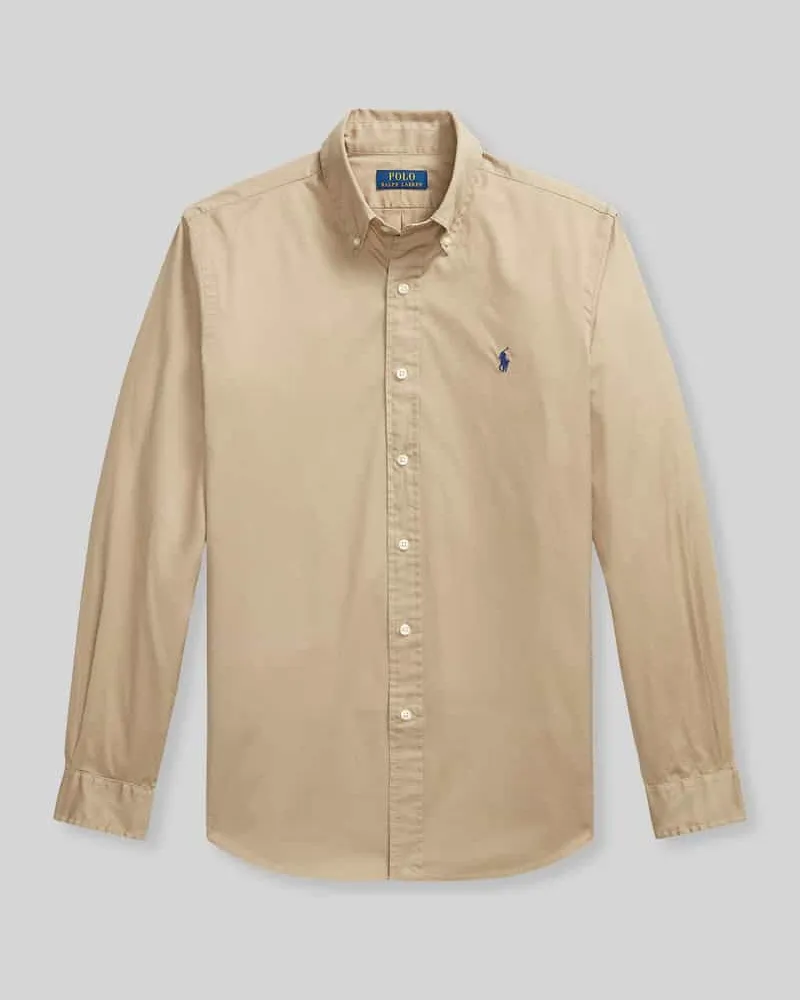 Ralph Lauren Regular Fit Freizeithemd aus reiner Baumwolle Oliv