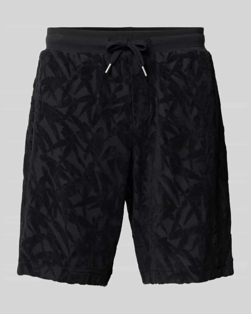 Marc O'Polo Regular Fit Sweatshorts aus reiner Baumwolle Black