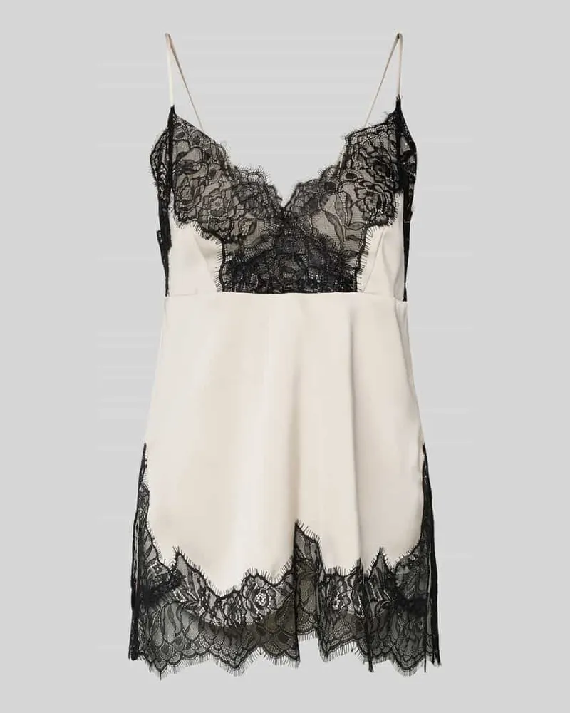 Gestuz Top mit Spitze Beige