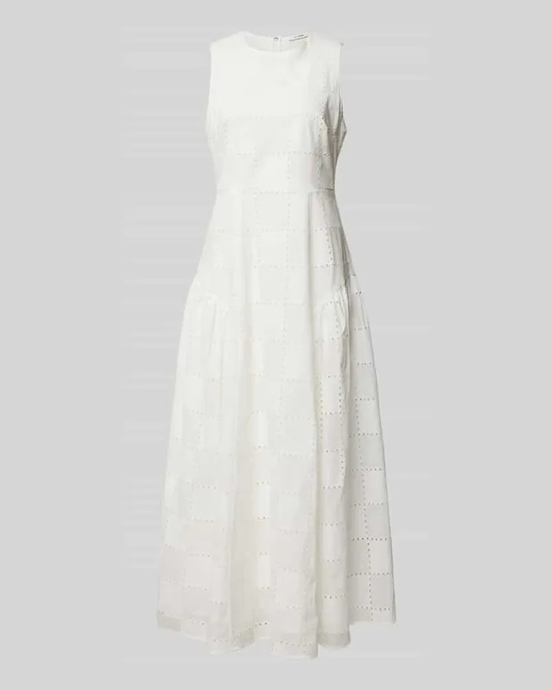 IVY & OAK Maxikleid mit Lochstickerei Modell 'MARCA ROSE Weiss