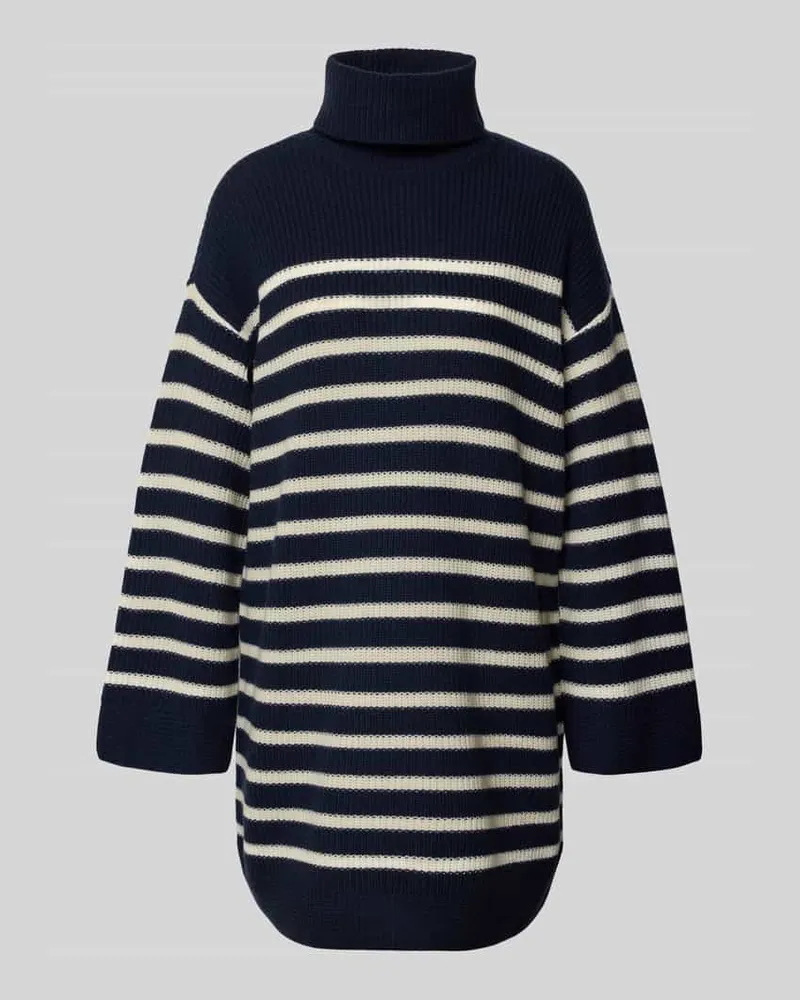 Ralph Lauren Mini-Strickkleid aus Woll-Kaschmir-Mix Modell 'AREENA Marine