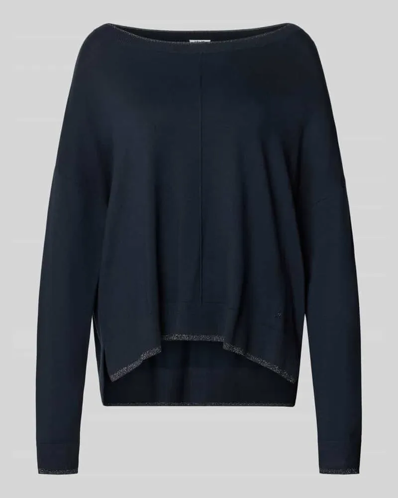 Liu Jo Relaxed Fit Pullover aus Viskose-Mix Modell 'MAGLIA CHIUSA Dunkelblau