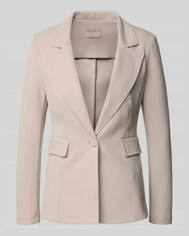 Rinascimento Blazer mit Reverskragen Taupe