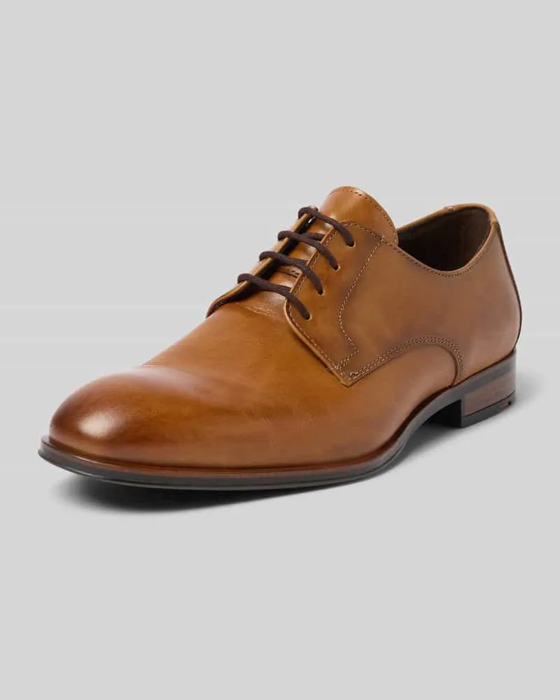 Lloyd Derby-Schuhe aus Leder Modell 'Sabre Cognac