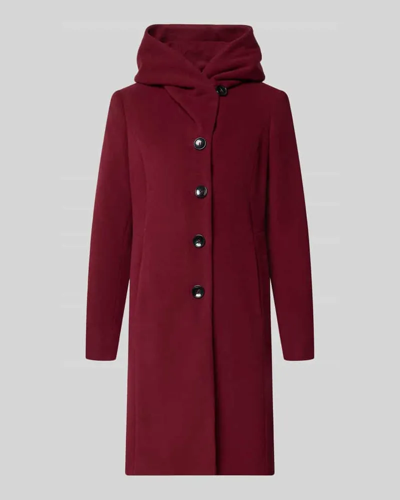 Milo Coats Mantel aus Schurwoll-Mix mit Kaschmir-Anteil Modell 'Bella Bordeaux