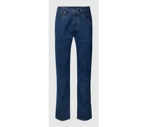 Jeans mit Label-Patch Modell "501 STONE WASH