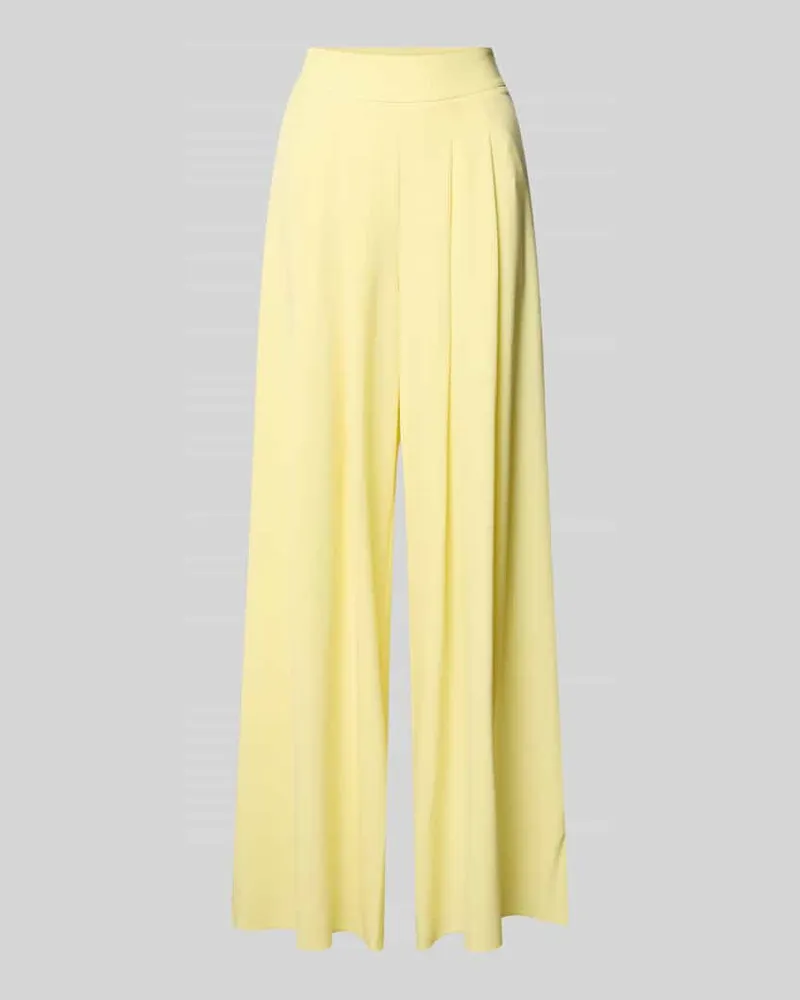 Rinascimento Hose mit Falten und seitlichem Reißverschluss Gelb