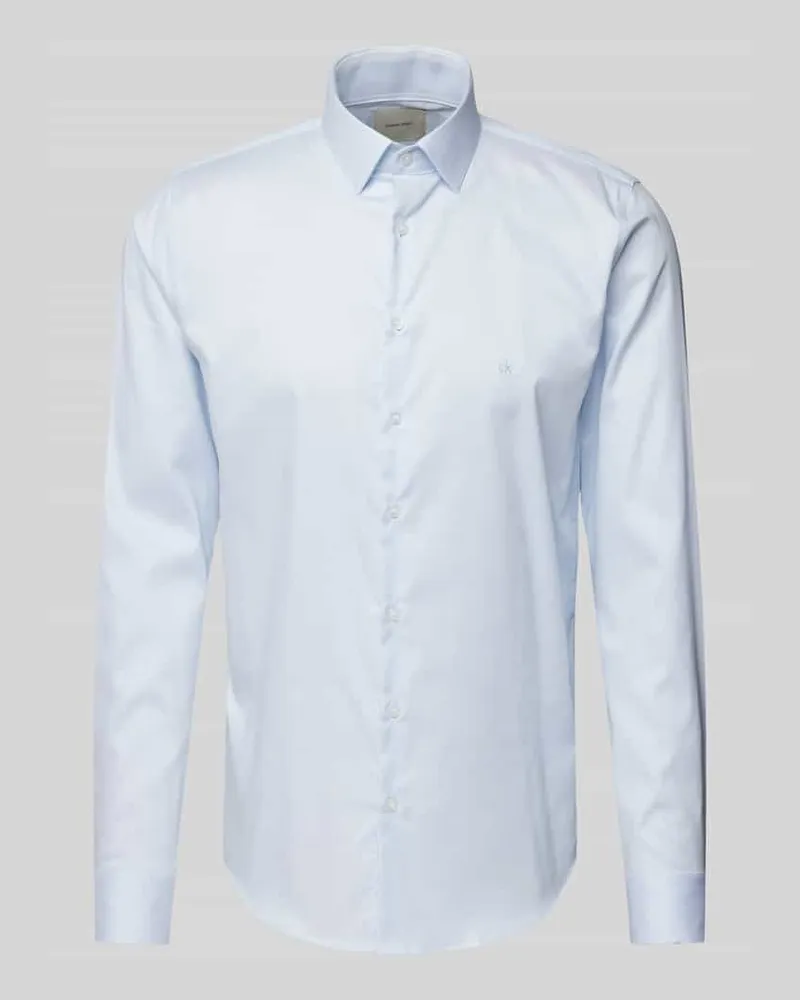 Calvin Klein Regular Fit Business-Hemd mit Kentkragen Modell 'Bari Bleu