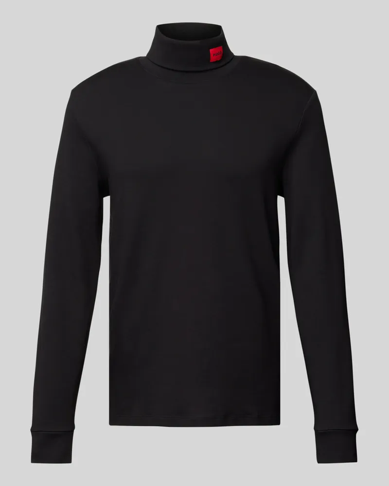 HUGO BOSS Longsleeve mit Rollkragen Modell 'Derollo Black