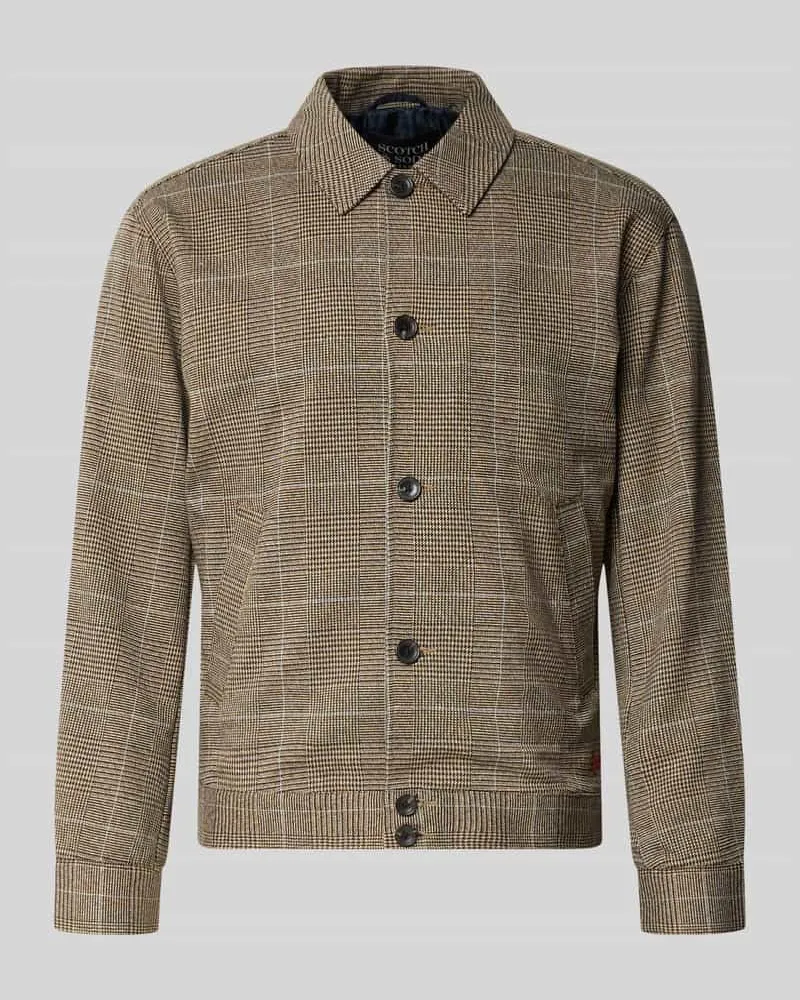 Scotch&Soda Regular Fit Hemdjacke mit Knopfleiste Cognac